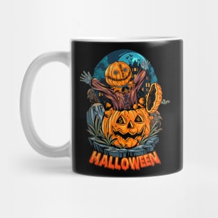 Halloween pumpkin head zombie Mug